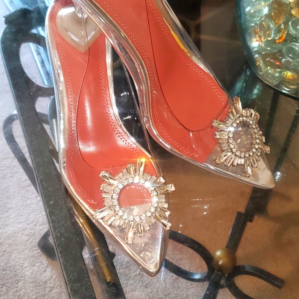 Translucent Clear Silver Shoes - image 3